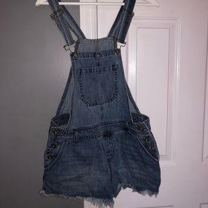 Jean Short Overalls